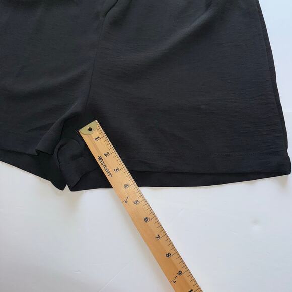 Entro Black Romper Women’s S Button Front Tie Waist 3/4 Sleeve One Piece Casual - Picture 14 of 16